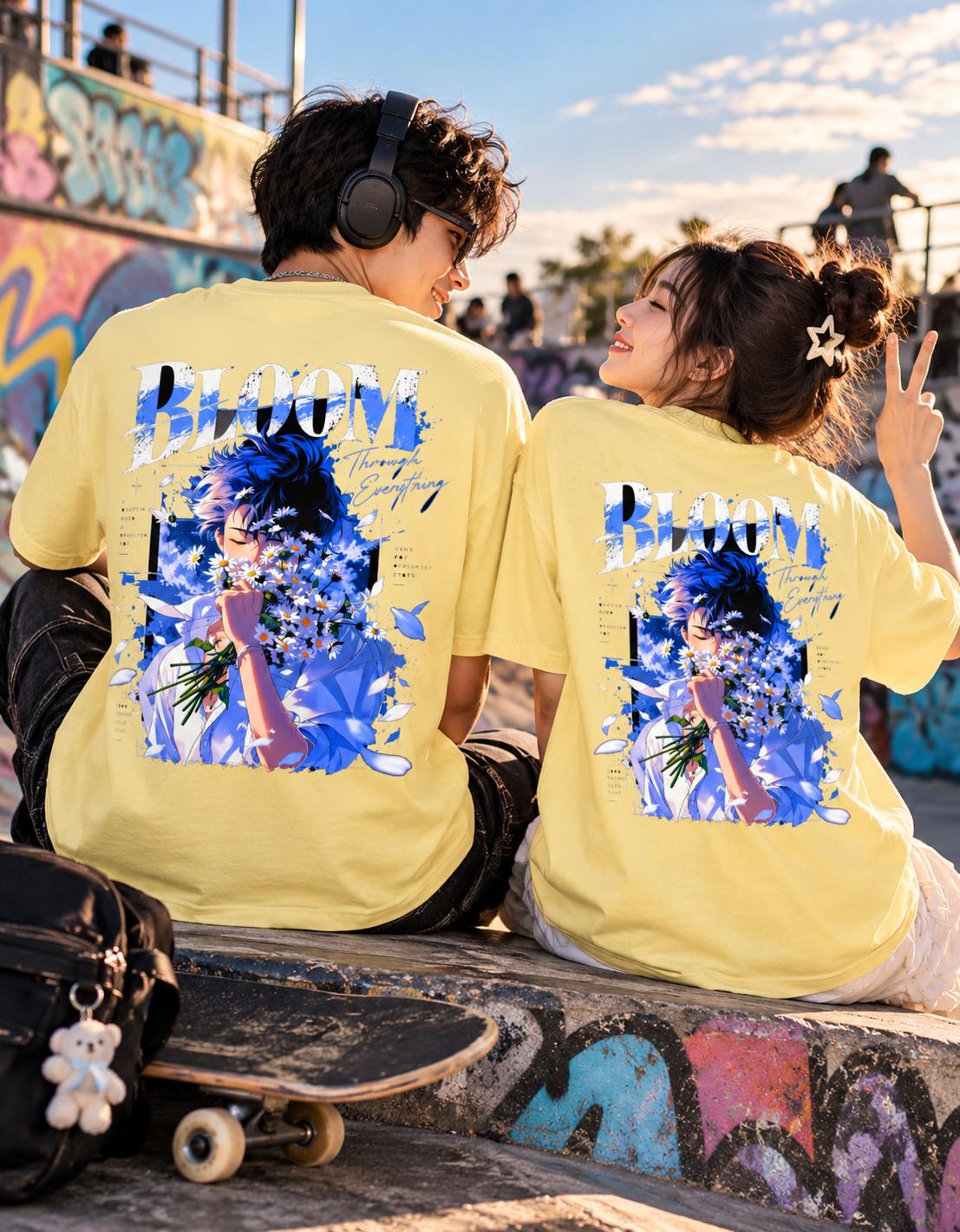 Bloom Through Everything — Oversized Graphic T-Shirt