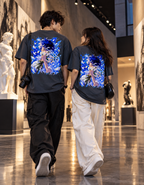 A Love Worth Holding — Blue Flower Oversized T-Shirt