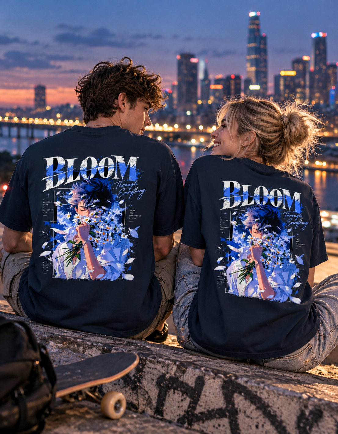 Bloom Through Everything — Oversized Graphic T-Shirt